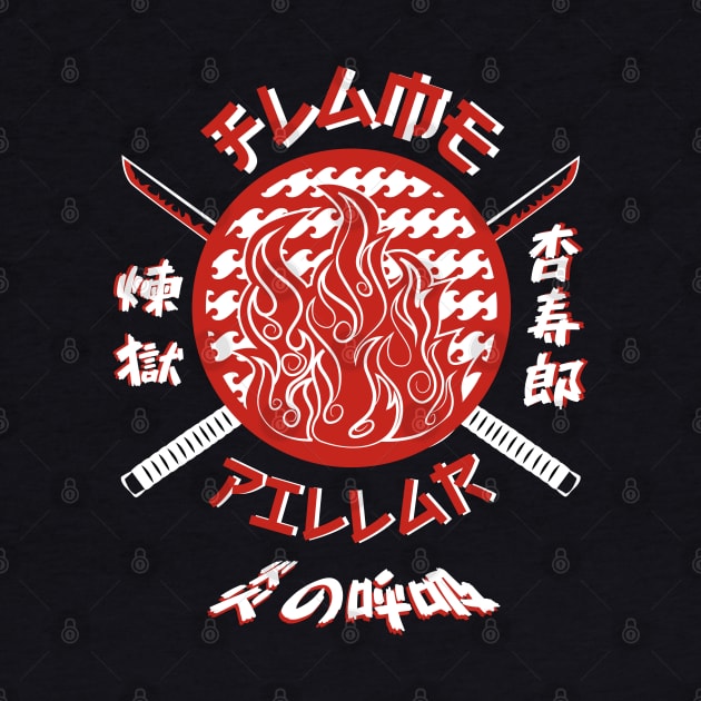 DEMON SLAYER: TEAM FLAME PILLAR by FunGangStore